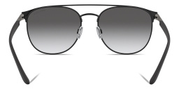 نظارة شمسية مربعة من جورجو أرماني بلون أسود مطفي - صورة المنتج 4