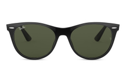 Shop Ray-Ban Wayfarer II Unisex Panthos Sunglasses in Shiny Black online.