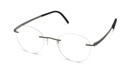 Shop Silhouette Unisex Rimless Round Eyeglasses in Gunmetal online.