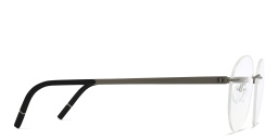 Shop Silhouette Unisex Rimless Round Eyeglasses in Gunmetal online.