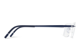 Shop Silhouette Rimless Rectangle Eyeglasses in Silver online.