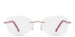 نظارات طبية كات آي بدون إطار من سيلويت بلون ذهبي - صورة المنتج 1