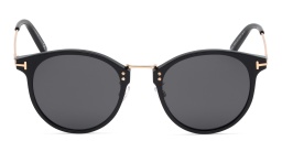 TOM FORD Round Sunglasses in Black – Product Photo 1