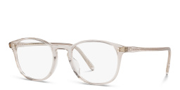 Shop OLIVER PEOPLES Unisex Square Eyeglasses in Black Diamond online.