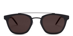 Shop SAINT LAURENT Round Sunglasses in Black online.
