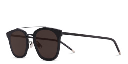 Shop SAINT LAURENT Round Sunglasses in Black online.
