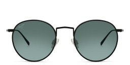 Shop Maui Jim Nautilus Unisex Round Sunglasses in Black online.