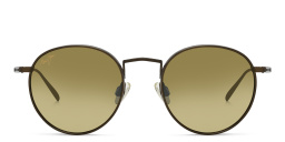 Shop Maui Jim Nautilus Unisex Round Sunglasses in Brown online.
