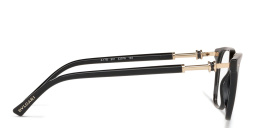 BVLGARI Rectangle Eyeglasses in Black – Product Photo 3