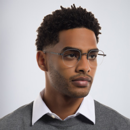 Cartier Signature 'C'de Half-Rim Eyeglasses in Black – Product Photo 5