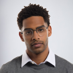 Cartier Signature 'C'de Half-Rim Eyeglasses in Black – Product Photo 6