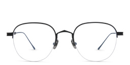 Cartier Signature 'C'de Half-Rim Eyeglasses in Black – Product Photo 1