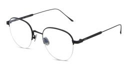 Cartier Signature 'C'de Half-Rim Eyeglasses in Black – Product Photo 2
