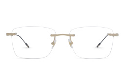 MONTBLANC Rimless Rectangle Eyeglasses in Gold – Product Photo 1