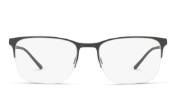 نظارة طبية مستطيلة بنصف إطار من جورجو أرماني بلون أسود مطفي - صورة المنتج 1