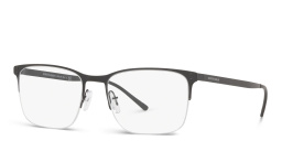 GIORGIO ARMANI Half Rim Rectangle Eyeglasses in Matte Black – Product Photo 2