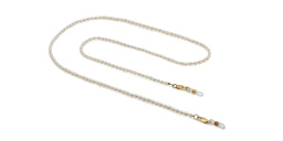 Shop Uoptic Pearl Glasses Chain in Beige online.