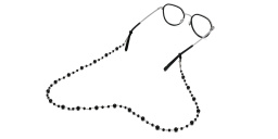 Uoptic Onyx & Stainless Steel Glasses Chain – Product Photo 4