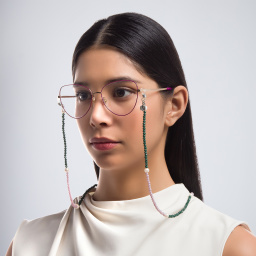 The RICCI DISTRICT Natural Pearls & Crystals Glasses Chain – Product Photo 6