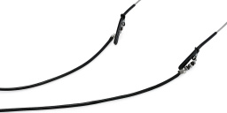 The RICCI DISTRICT Black Faux Leather Rope Glasses Chain – Product Photo 3