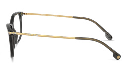 Shop VERSACE Daily Heritage Pillow Eyeglasses in Black Transparent online.