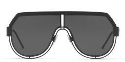 نظارة شمسية أفياتور من دولتشي آند غابانا بلون أسود مطفي - صورة المنتج 1