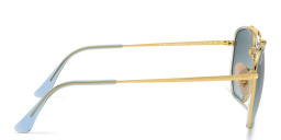 نظارة شمسية ذا مارشال II بإطار سداسي غير منتظم للجنسين من راي بان بلون ذهبي - صورة المنتج 3