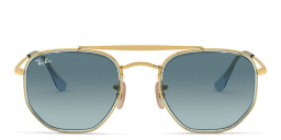 Ray-Ban The Marshal II Unisex Hexagonal Irregular Sunglasses in Gold – Product Photo 1