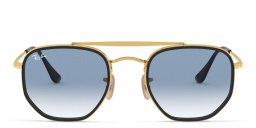 Ray-Ban The Marshal II Unisex Hexagonal Irregular Sunglasses in Gold – Product Photo 1