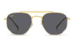 Ray-Ban The Marshal II Unisex Hexagonal Irregular Sunglasses in Gold – Product Photo 1