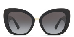 VALENTINO Cat Eye Sunglasses in Black – Product Photo 1