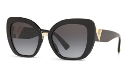 VALENTINO Cat Eye Sunglasses in Black – Product Photo 2