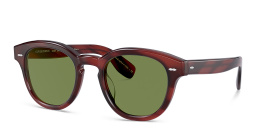 Shop OLIVER PEOPLES Cary Grant Unisex Round Sunglasses in Tortoise online.