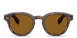 Shop OLIVER PEOPLES Cary Grant Unisex Round Sunglasses in Havana online.