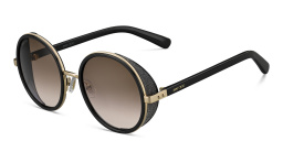 JIMMY CHOO Andie/S Oversized Round Sunglasses in Rose Gold Black – Product Photo 2