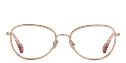 JIMMY CHOO Round Eyeglasses in Gold Pink – Product Photo 1