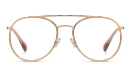 JIMMY CHOO Round Eyeglasses in Gold Pink – Product Photo 1