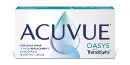 Shop ACUVUE OASYS with Transitions Bi-weekly Clear Contact Lenses - Pack of 6 online.