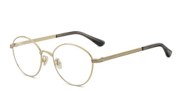 JIMMY CHOO Round Eyeglasses in Gold Grey – Product Photo 2