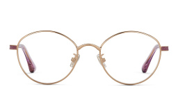 JIMMY CHOO Round Eyeglasses in Gold Violet – Product Photo 1