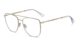 JIMMY CHOO Square Eyeglasses in Glitter Silver – Product Photo 2