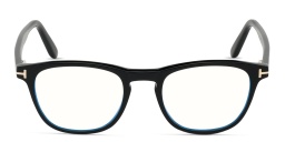 TOM FORD Square Eyeglasses in Shiny Black – Product Photo 1