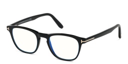 TOM FORD Square Eyeglasses in Shiny Black – Product Photo 2