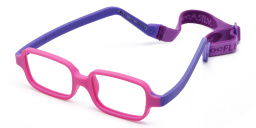 Shop Mira Flex Joy A3-5 Kids Rectangle Eyeglasses in Pink online.