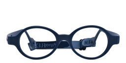 Mira Flex Kids Round Eyeglasses in Blue – Product Photo 1