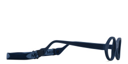 Mira Flex Kids Round Eyeglasses in Blue – Product Photo 3