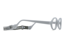 Mira Flex Kids Round Eyeglasses in Grey – Product Photo 3