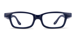 Mira Flex Kids Rectangle Eyeglasses in Dark Blue – Product Photo 1