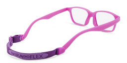 Shop Mira Flex Kids Rectangle Eyeglasses in Pink online.