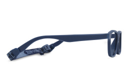 Mira Flex Kids Rectangle Eyeglasses in Blue – Product Photo 3